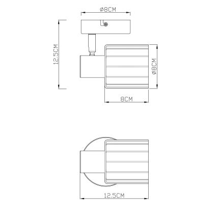 Globo - Настенный точечный светильник 1xE14/40W/230V