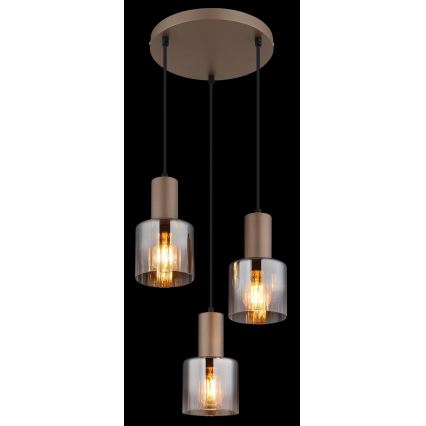 Globo - Люстра на тросе 3xE27/40W/230V