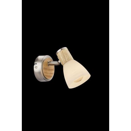 Globo - Точковий світильник 1xE14/40W/230V ясеневий