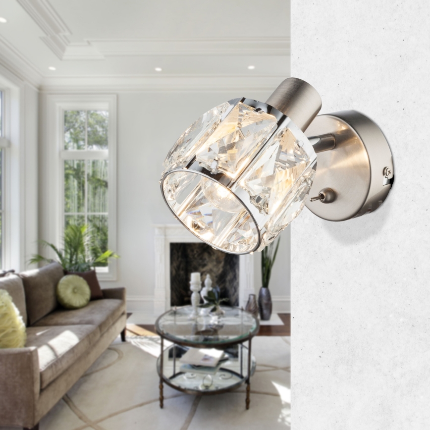 Globo 54356-1 - Настенный прожектор KRIS 1xE14/40W/230V