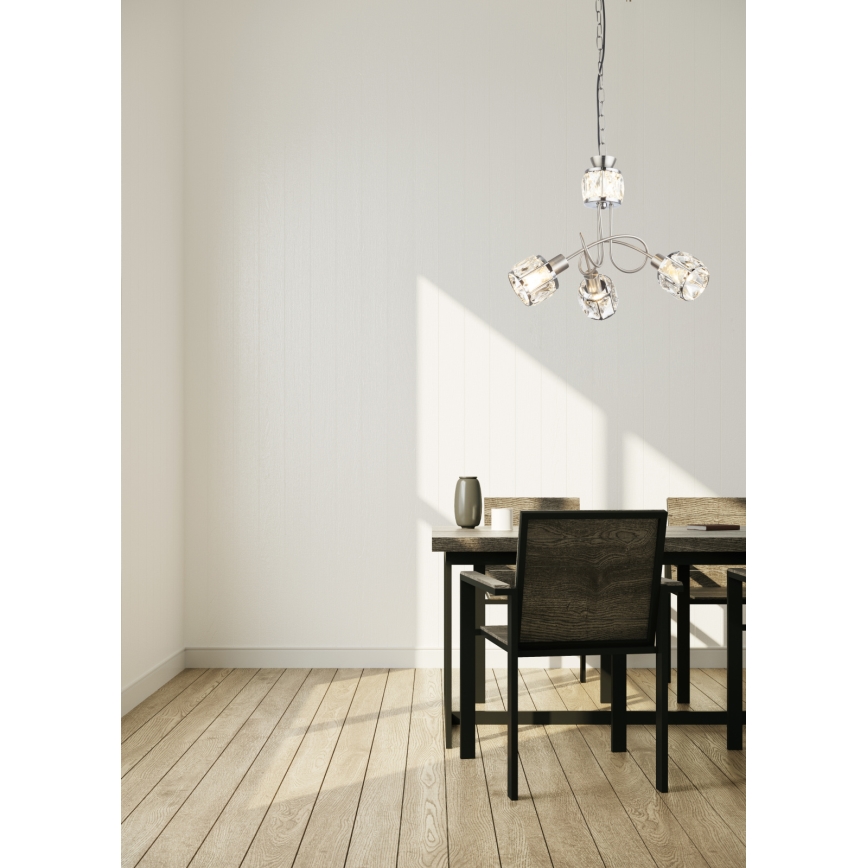Globo - LED Люстра на ланцюгу 3xE14/40W/230V + LED/5W
