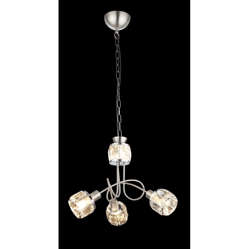 Globo 54356-3H - Светодиодная люстра на цепи KRIS 3xE14/40W/230V + LED/5W