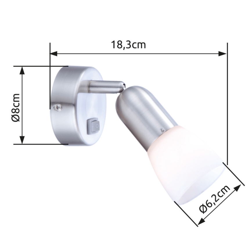 Globo - Настінний точковий світильник 1xE14/40W/230V