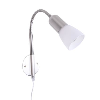 Globo - Гибкая маленькая лампа 1xE14/40W/230V матовый хром