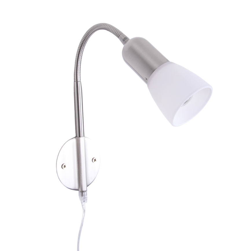 Globo - Гибкая маленькая лампа 1xE14/40W/230V матовый хром