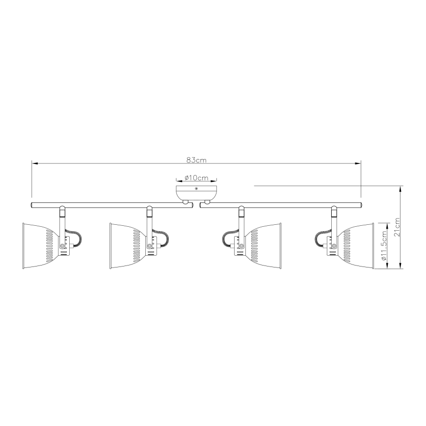 Globo - Точковий світильник 4xE14/40W/230V