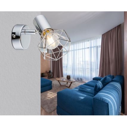 Globo - Настенный точечный светильник 1xE14/40W/230V блестящий хром
