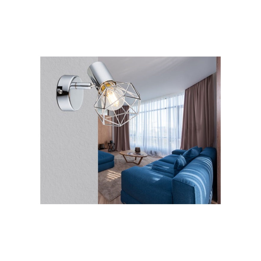 Globo - Настенный точечный светильник 1xE14/40W/230V блестящий хром