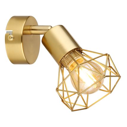 Globo - Настенный точечный светильник 1xE14/40W/230V золотистый