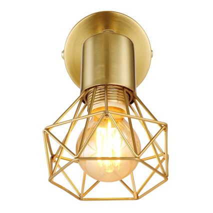 Globo - Настенный точечный светильник 1xE14/40W/230V золотистый