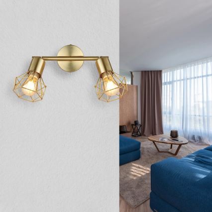 Globo - Точечный светильник 2xE14/40W/230V золотистый