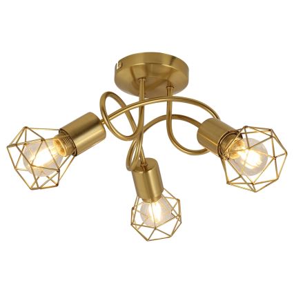 Globo - Припотолочная люстра 3xE14/40W/230V золотистый