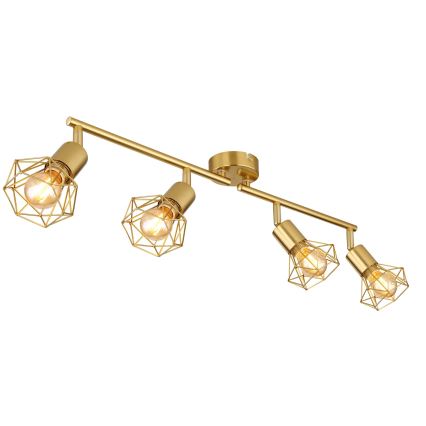Globo - Точечный светильник 4xE14/40W/230V золотистый