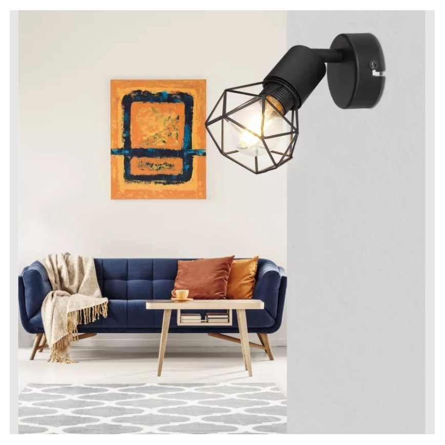 Globo - Настінний точковий світильник 1xE14/40W/230V чорний