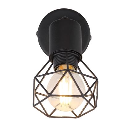Globo - Настінний точковий світильник 1xE14/40W/230V чорний