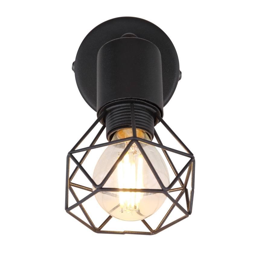Globo - Настінний точковий світильник 1xE14/40W/230V чорний