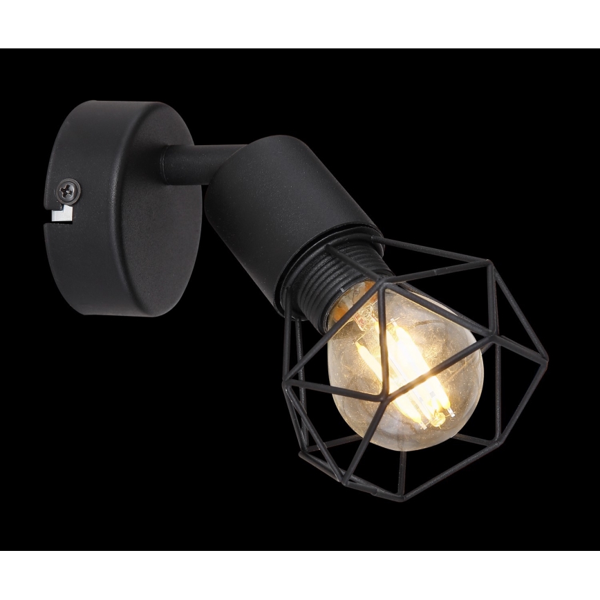 Globo - Настінний точковий світильник 1xE14/40W/230V чорний
