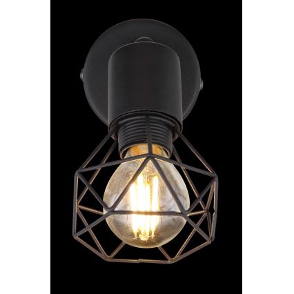 Globo - Настінний точковий світильник 1xE14/40W/230V чорний