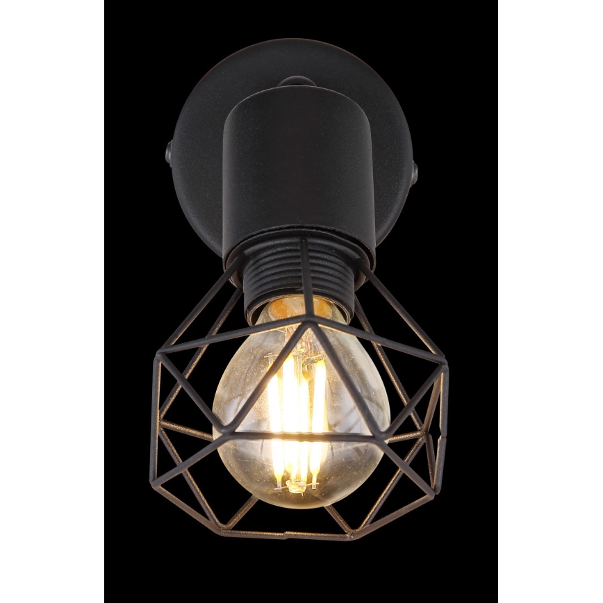 Globo - Настінний точковий світильник 1xE14/40W/230V чорний