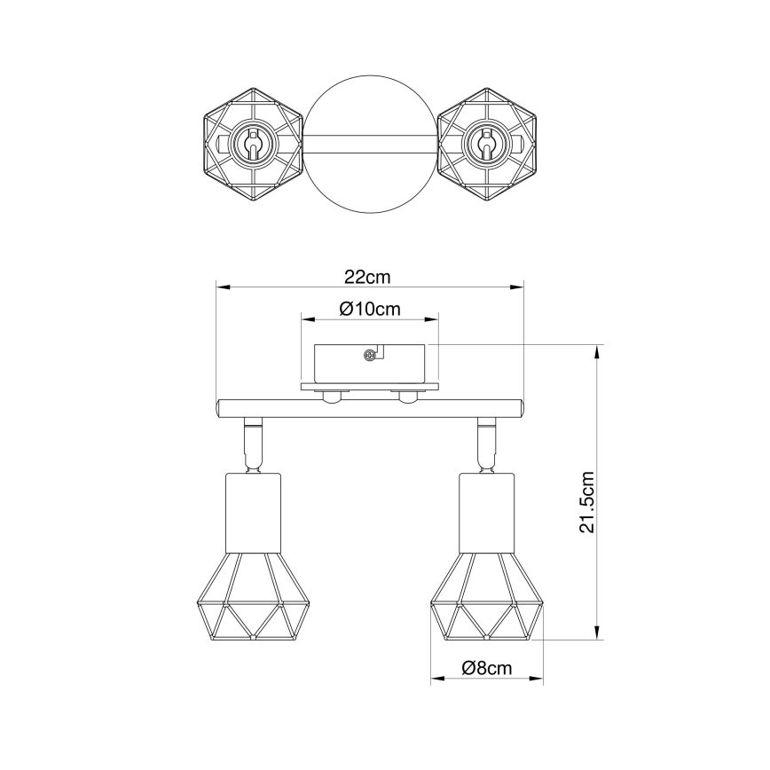 Globo - Точковий світильник 2xE14/40W/230V