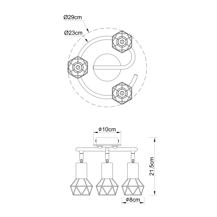 Globo - Точковий світильник 3xE14/40W/230V