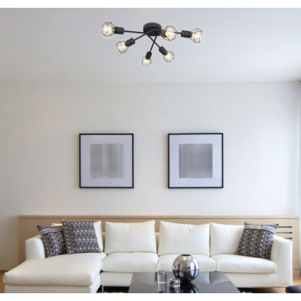 Globo 54802S-6 - Припотолочная люстра XARA 6xE14/40W/230V