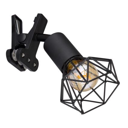 Globo - Настенная лампа с зажимом 1xE14/40W/230V черный