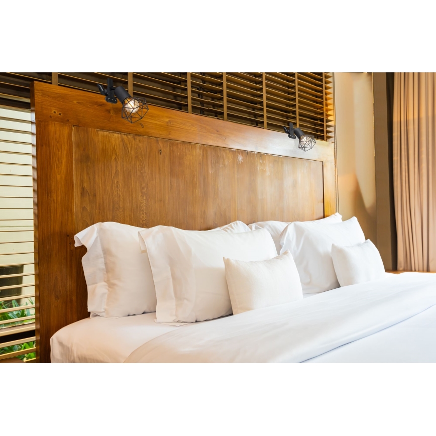 Globo - Настенная лампа с зажимом 1xE14/40W/230V черный