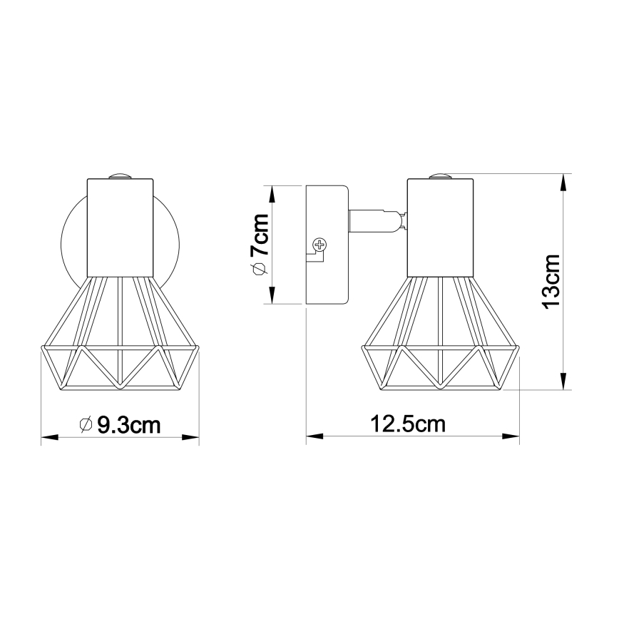 Globo 54802W-1 - Настенный прожектор XARA 1xE14/40W/230V