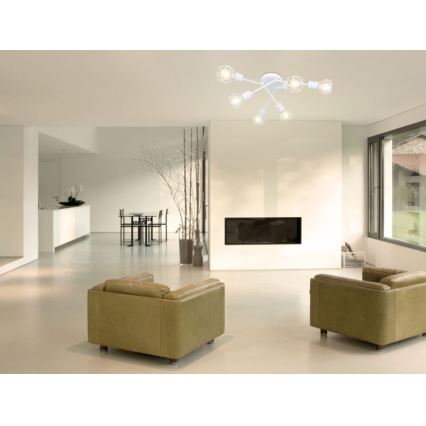 Globo 54802W-6 - Припотолочная люстра XARA 6xE14/40W/230V