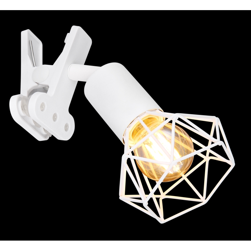 Globo - Настенная лампа с зажимом 1xE14/40W/230V белый