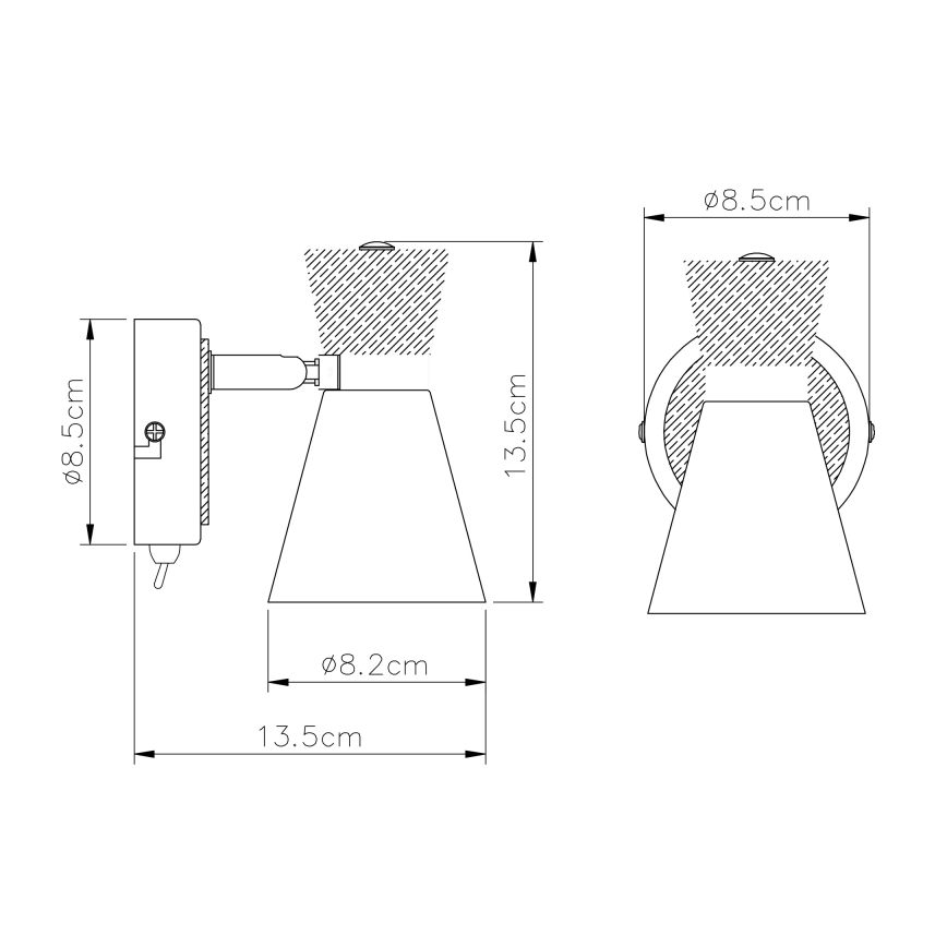 Globo - Настінний точковий світильник 1xE14/25W/230V