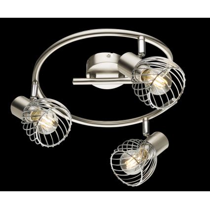 Globo - Точковий світильник 3xE14/40W/230V матовий хром