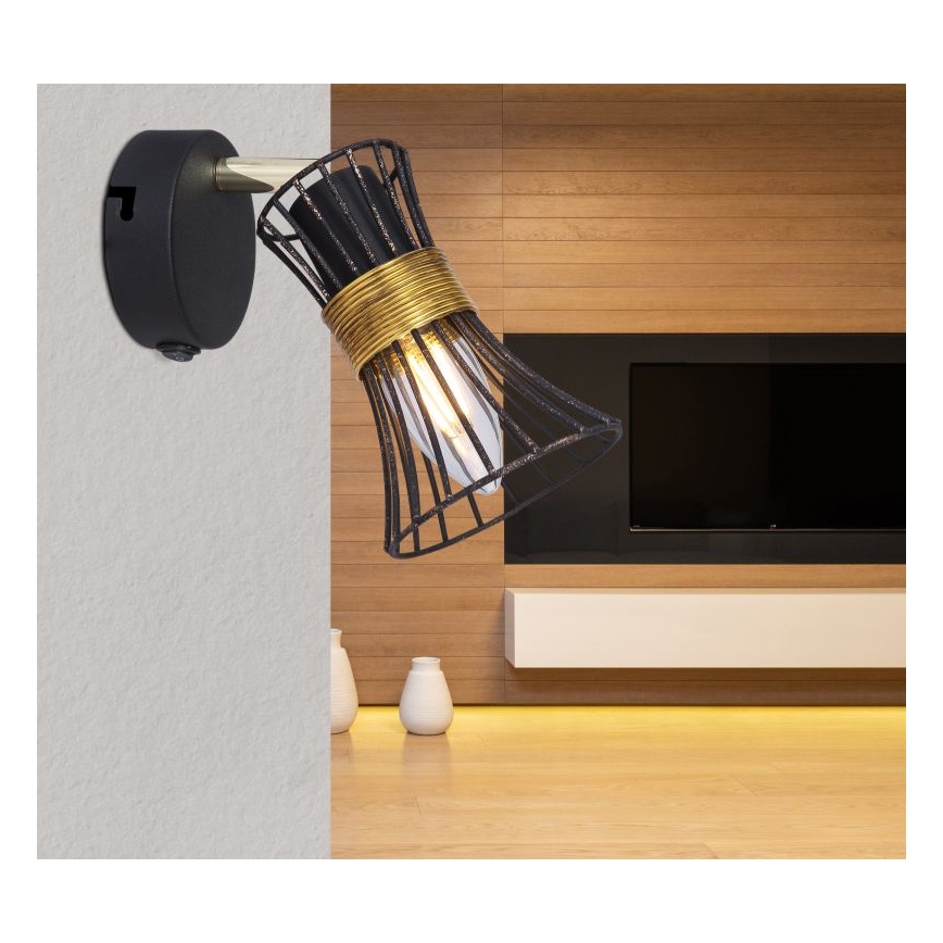Globo 54814-1 - Настенный прожектор PURRA 1xE14/40W/230V