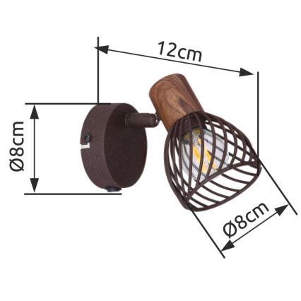 Globo - Настінний точковий світильник 1xE14/40W/230V