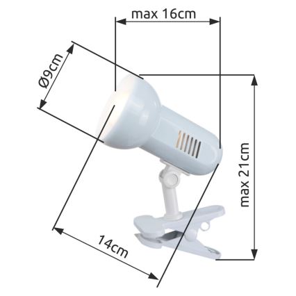 Globo - Настільна лампа 1xE27/40W/230V