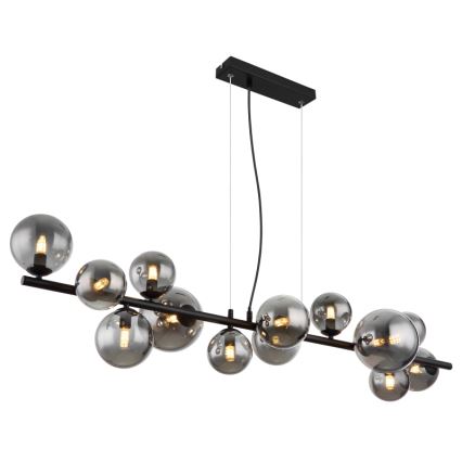 Globo - Светодиодная подвесная люстра 13xG9/3,5W/230V дымчатый/черный