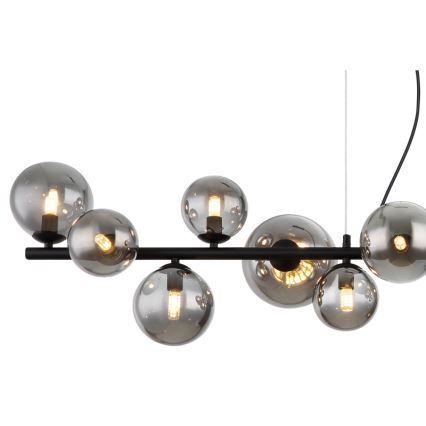 Globo - Светодиодная подвесная люстра 13xG9/3,5W/230V дымчатый/черный