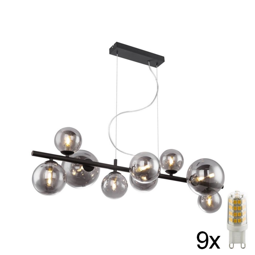 Globo 56133-9H - Светодиодная люстра на тросе RIHA 9xG9/3W/230V