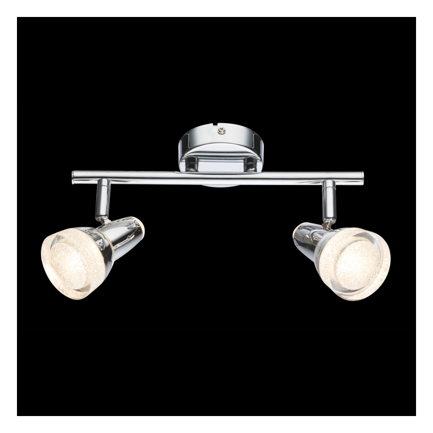 Globo - Точковий LED світильник 2xLED/4W/230V блискучий хром