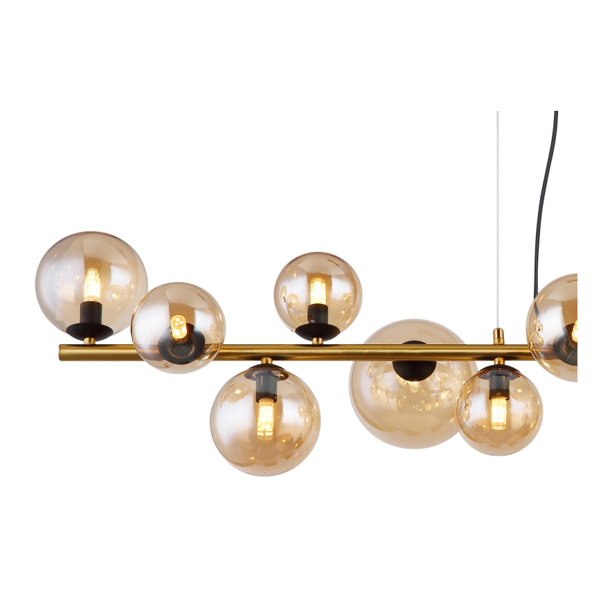 Globo - Светодиодная подвесная люстра 13xG9/3,5W/230V дымчатый/коричневый