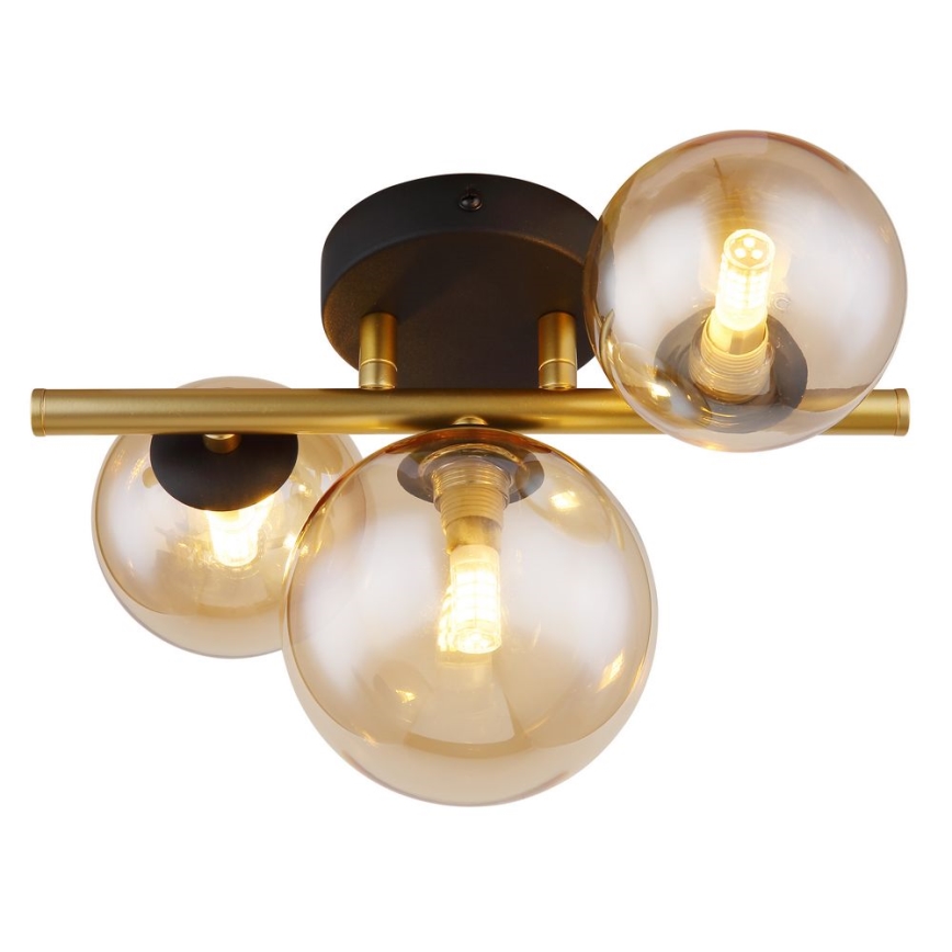 Globo - Пристельова LED люстра RIHA 3xG9/3,5W/230V латунь