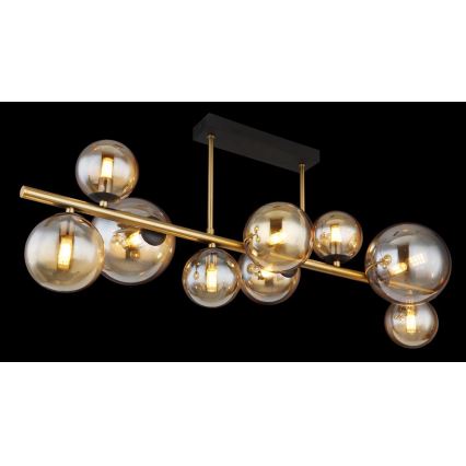 Globo - LED Люстра на штанзі 9xG9/3W/230V латунь
