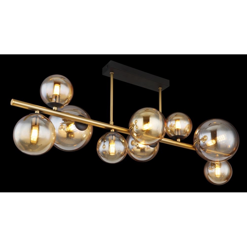 Globo - LED Люстра на штанзі 9xG9/3W/230V латунь