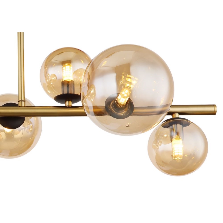 Globo - LED Люстра на штанзі 9xG9/3W/230V латунь