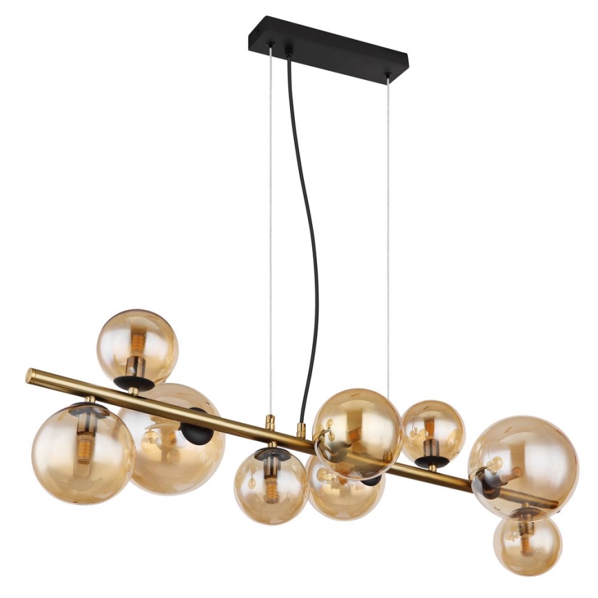 Globo - Підвісна LED люстра 9xG9/3W/230V латунь