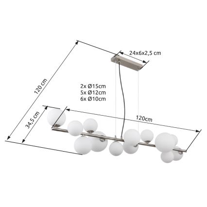 Globo - Светодиодный торшер 13xG9/3,5W/230V белый