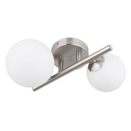 Globo - Светодиодная припотолочная люстра 2xG9/3W/230V матовый хром