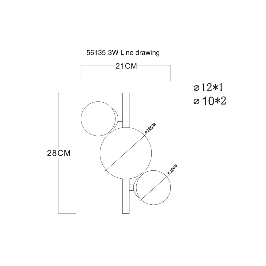 Globo - Пристельова LED люстра RIHA 3xG9/3,5W/230V матовий хром