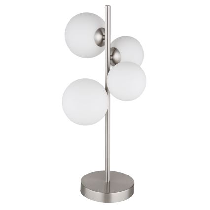 Globo - Светодиодная настольная лампа 4xG9/3W/230V матовый хром
